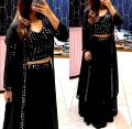 Georgette Embroidery Ready Made Party Koti Lehanga for Women.রেডিমেড  এমব্রয়ডারি   লেহেঙ্গা. 