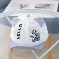 (New)Cartoon Dinoaur Baby Baeball Cap ummer Meh Letter Infant a Hat Accountable Breathable Toddler Beach Cap. 