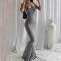 Satin Slip Sleeveless Backless Maxi Dress Women 2022 Y2k Summer Bodycon Elegant Outfits Ladies Birthday Party Club Sundress.