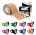 Kinesiological Tape for Sports And Fitness Black Color 10mm Width 5m Length.