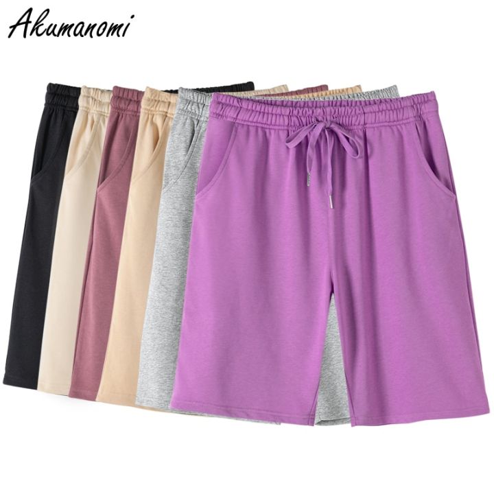 plus%20size%2043xxl%20black%20gray%20khaki%20beige%20purple%20oversize%20women%20high%20waist%20shorts%20korean%20loose%20casual%20basic%20sweatpants%20-%20Image%203