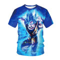 2023 new anime Dragon Ball Sun Wukong 3D printing T-shirt summer fashion casual T-shirt boys and girls unisex children's T-shirt. 