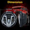 1pcs 12V/24V Motorcycle Headlight 7 Inch V-shape LED Headlight with Turn Signal Lights DRL Hi/Lo Beam Replacement for Jeep Wrangler JK JKU CJ LJ TJ Hummer H1 H2. 
