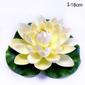 Artificial Flowers Floating Lotus Foam Water Lily Flower Plant Pond Fish Tank Decoration Garden Aquarium Pool Home Decor.