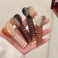 1/4Pcs Fashion Ponytail Elastic Hair Band Simple Telephone Wire Hair Accessories SUPER BABY.