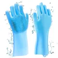 Pet Grooming Gloves for Bathing and Hair Removal, Dogs and Cats Bath Shampoo Brush, Soft and Durable Silicone Scrubber Glove for Pets Shower Like Horse, Dog and Cat.
