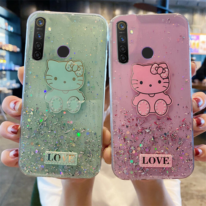 Phone%20case%20Realme%205i%20Shiny%20Ring%20Case%20Glitter%20Soft%20Transparent%20Hello%20Kitty%20Cases%20For%20Realme%205i%20Back%20Cover%20Stars%20Moon%20Girls%20-%20Image%202