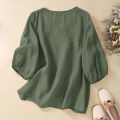Ladies comfortable Overs size Everyday Casual Sleeve Leisure Solid Color Tunic Tops. 