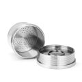 ICalifas Compatible For illy coffee Machine Maker/STAINLESS STEEL Metal Refillable Reu Capsule fit for illy Espresso Cafe.