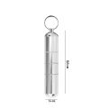 Mini Box Cigarete Case Holder Capsule Portable Aluminum Alloy Waterproof Round Pocket Lighter. 