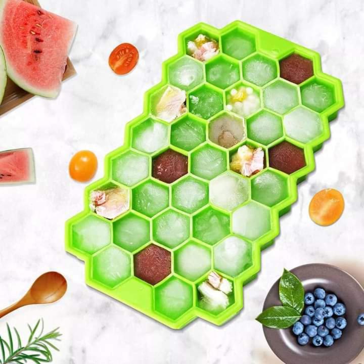 37 grid food grade silicon ice cube tray with cover | Daraz.com.bd