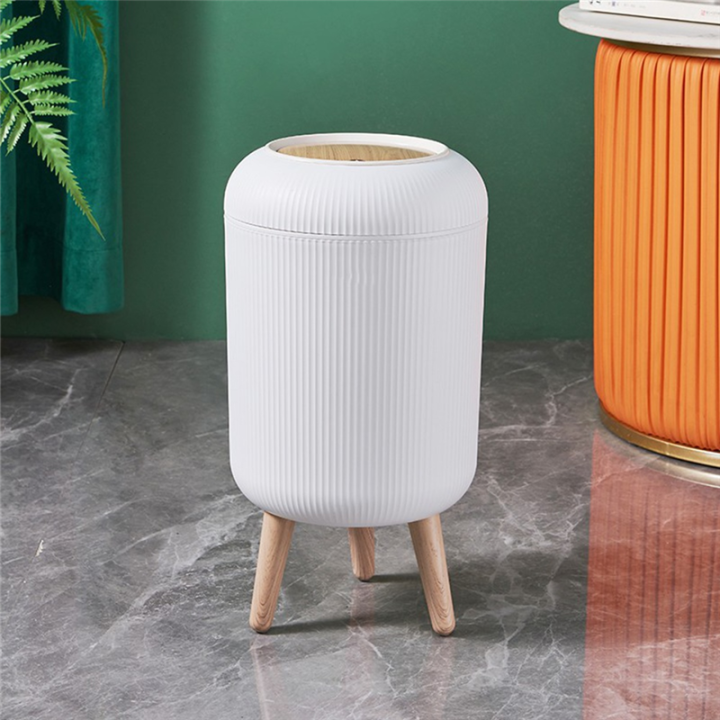 High-Legged%20Wood%20Grain%20Trash%20Can%20Plastic%20Dustbin%20-%20Image%202