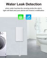 Tuya WiFi Smart Water Leakage Alarm Wireless Water Level Remote Monitor Detector Flood Alert Overflow Security Alarm System. 