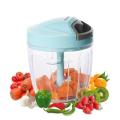 Eotia Large & Handy Quick Cutter/ Hand Cutter/Chopper For Kitchen, 5 Blade Stainless Steel, Pull String - 900 Ml - Vegetable Cutter. 