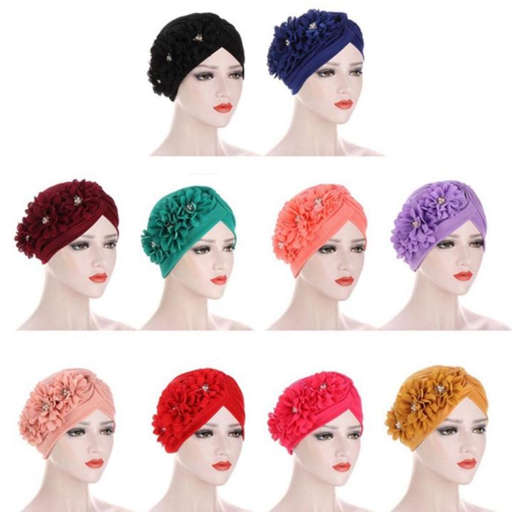 Flower%20Hijab%20Turban%20Head%20Warmer%20for%20Women%20Diamonds%20Soild%20Color%20Muslim%20Headscarf%20Bonnet%20Inner%20Hijabs%20Arab%20Head%20Wraps%20Indian%20Hat%20-%20Image%205