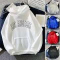 Vintage Hoodie Women's Los Angeles Print Hoody Long-sleeved Sweatshirt Casual Blouse Pullover White Tops With Pocket Polerones.
