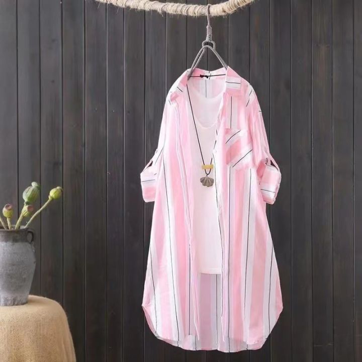 New%20Chiffon%20Long%20Shirt%20Women's%20Sun-Protective%20Clothing%20Long%20Sleeve%20Fashion%20Design%20Loose%20All-Match%20Chic%20Coat%20for%20Women%20-%20Image%203