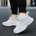 Children Casual Shoes Kids Sneakers for Boys and Girls Solid White Shoes Mesh Breathable Running Sports Tenis Chunky Sneakers.