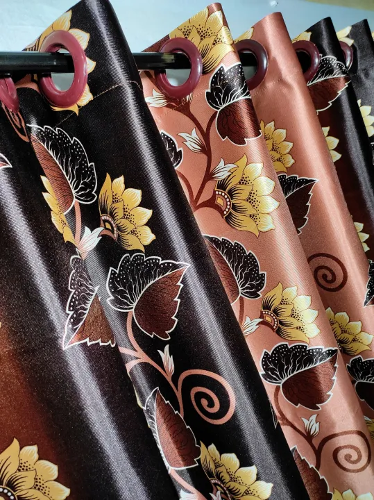 Curtain%20Porda%20Synthetic%20curtains%20Indian%20porda%20window%20protector%2045*80%20inch%20standard%20size%20Brown%20Flowers%204%20kuchi%20curtain%20-%20Image%202