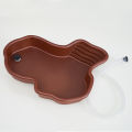 GC Reptile Bathing Pool, Reptile Feeding Dish Water Bowl With Stairs, Extra Large Aquarium Ornament For Bearded Dragon, Lizard Bath, Gecko, Turtle. 