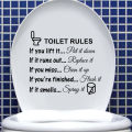 Funny Toilet Seat Sofa Chair Wall Stickers Bathroom Home Decoration Decals.