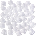(40-Pack) Reusable Ice Cube, Refreezable Plastic Ice Cubes Reusable for Drinks Cocktails Like   or Coffee, Silicone Square Shapes, Dry Ice Cubes, Non Diluting.. 