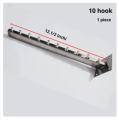 Captivating Make - 1. PC Hanger Silver Cloth Single Hook Stand Hook Hanger Wall Mounted Wall Mounted Fabrics Rupali 10 hooks 13 inches.