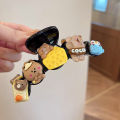 Cute Cartoon Biscuits Hair Claw For Women Girls Creative Headwear Lovely Bear Shark Clips Fashion Hairpin Funny Hair Accessories Conbo.
