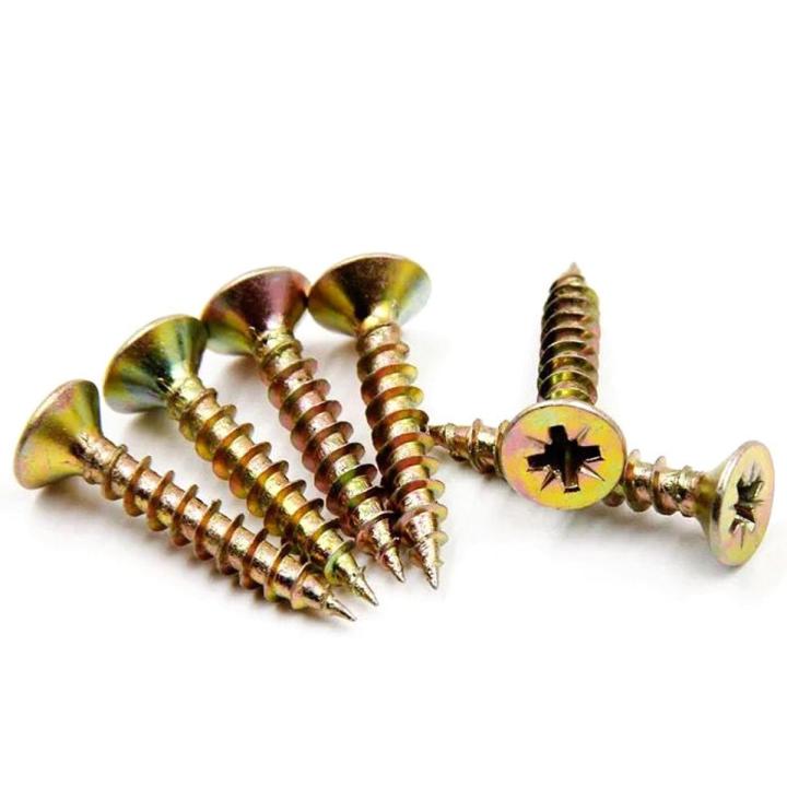 100 pcs 1.5 Inch Screws MS star hed