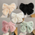 Cute Plush Bowknot Hairpin Furry Bow Hair Clips For Women Girls Large Barrette GJCUTE.