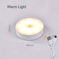 LED PIR Motion Sensor Light Rechargeable Small USB Night Llight Bedroom Night Light Kitchen Cabinet Light Children's Night Light Rechargeable Small USB NightLlight. 