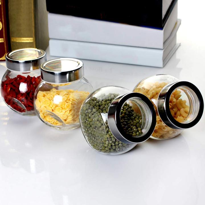 pc Storage Glass Jar 400ml, Kitchen Dried Fruit Storage Jars, Honey Jar  and Container, Spice Masala Jar
