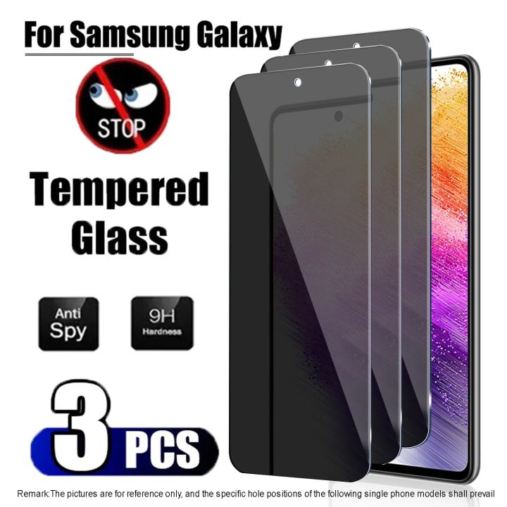 Privacy Screen Protector for Samsung Galaxy A03 Core A02S A04E A20S A30S A40S A50S A70 A51 A71 A72 A82 A91 A90 5G Anti-spy Glass