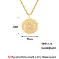 Alien Dainty Mythology Medusa Gorgon Necklace Women Men Ancient Greek Symbol Jewelry Stainless Steel Pagan Necklace Gift.