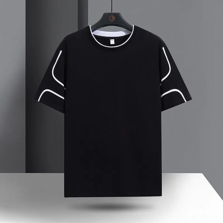 New%20Summer%20Short-Sleeved%20Men's%20Ice%20Silk%20Bottom%20Cold%20Round%20Neck%20Cover%20Breathable%20Quick%20Drying%20Casual%20T-Shirt%20Fashion%20Wear%20-%20Image%203