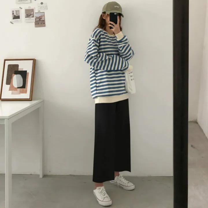 Cusual%20Pants%20Women%20Summer%20Ankle-length%20Loose%20Wide%20Leg%20Elastic%20High%20Waist%20Oversize%20Black%20Simple%20Comfortable%20Elegant%20Ladies%20Chic%20BQ%20-%20Image%206