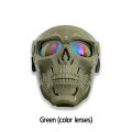SL Skull Ghost-shape Goggles Face Cover For Outdoor Sports Off-road Motorcycle Helmet Goggles Wind-proof Adjustable Goggles frame. 