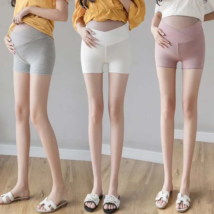 Pregnant%20women's%20pants%20summer%20thin%20cotton%20anti-glare%20bottoming%20shorts%20outer%20wear%20pregnant%20women's%20belly%20pants%20summer%20P04009%20-%20Image%205
