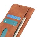 For iPhone 14 KHAZNEH Retro Texture Leather Phone Case.