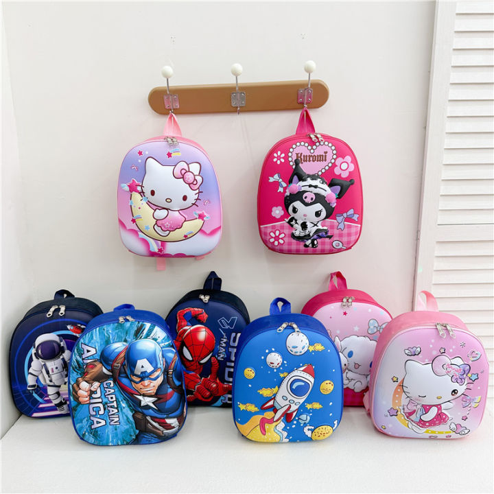 Children's bapa kindergarten western-style preschool class daycare small bapa for bo and girls cartoon hard shell bag orean ersion
