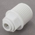 1/2" thread male to 1/4" push fit tube for quick connect for water purifier ro reverse osmosis. 