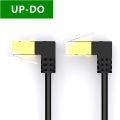 Right Angle CAT7 RJ45 Patch Ethernet LAN Network Cable For Router Switch plated cat 7 network cable RJ45 8P8C GOLD PLATED PLUG. 