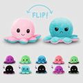 Niko Reversible Flip Octopus Stuffed Toy Plush Toddler Toys Double-sided Color Octopus Stuffed Doll.