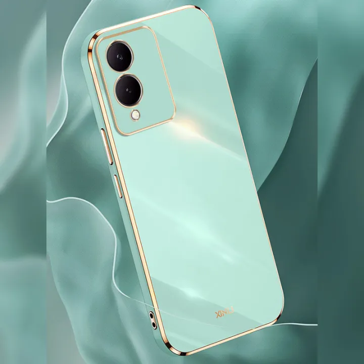 Biruiqu%20for%20VIVO%20Y17s%20Back%20Cover%20Luxury%206D%20Plating%20Frame%20Shiny%20Bling%20Phone%20Pounch%20Soft%20Silicone%20Square%20Phone%20Case%20-%20Image%202