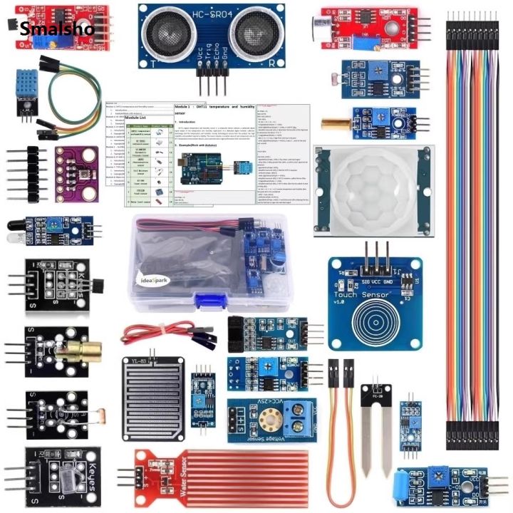 22 in 1 Sensor Kit Module Kit for Robot Learning Beginner Kit Soil ...