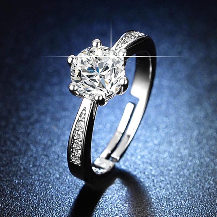 Spot Pandora Ring With Box Promise Ring S Wedding Engagement Rings Fashion  Adjustable Zirconia Ring Women Cincin Perempuan Rings Crytal Diamond