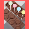 lollipop Silicone Ice Cube Chocolate Cake Cookie Cupcake Soap Molds Mould 6 hold. 