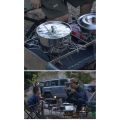 CAMPINGMOON Stainless Steel Pot Compact and Versatile Cookware for Camping and Hiking. 