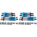 4X Metal Oil Filled Front&Rear Shock Absorber for 1/12 WLtoys 12428 12423 RC Car Crawler Upgrad Part,Blue.