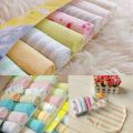 8PCS/Pack Soft Cotton Baby Handkerchief Infant Towel Muticolor Baby Washcloth. 